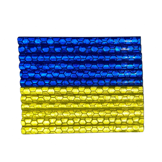 Speed Buddies 12 Speichenreflektoren Grippy (blau/gelb)