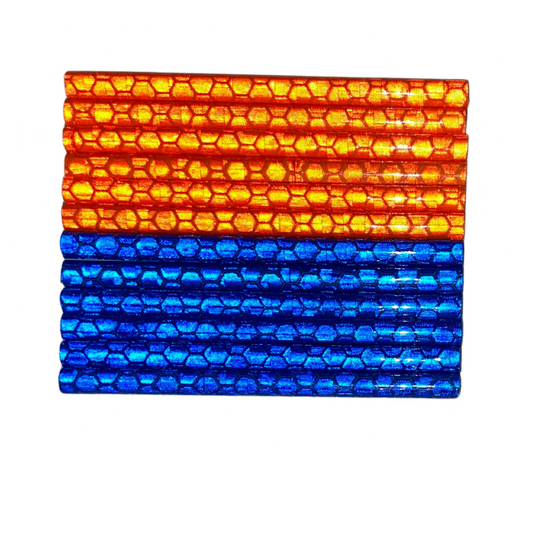 Speed Buddies 12 Speichenreflektoren Zack (blau/orange)