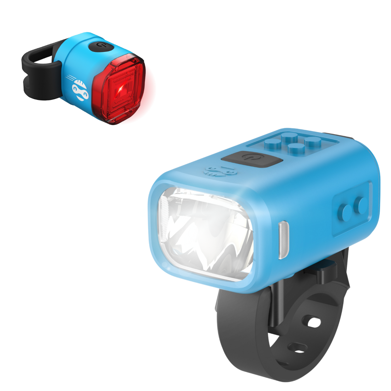 fahrradbeleuchtung set kinder Kinder Fahrradlicht Set Nano Duo – Front- & Rücklicht StVZO Blau