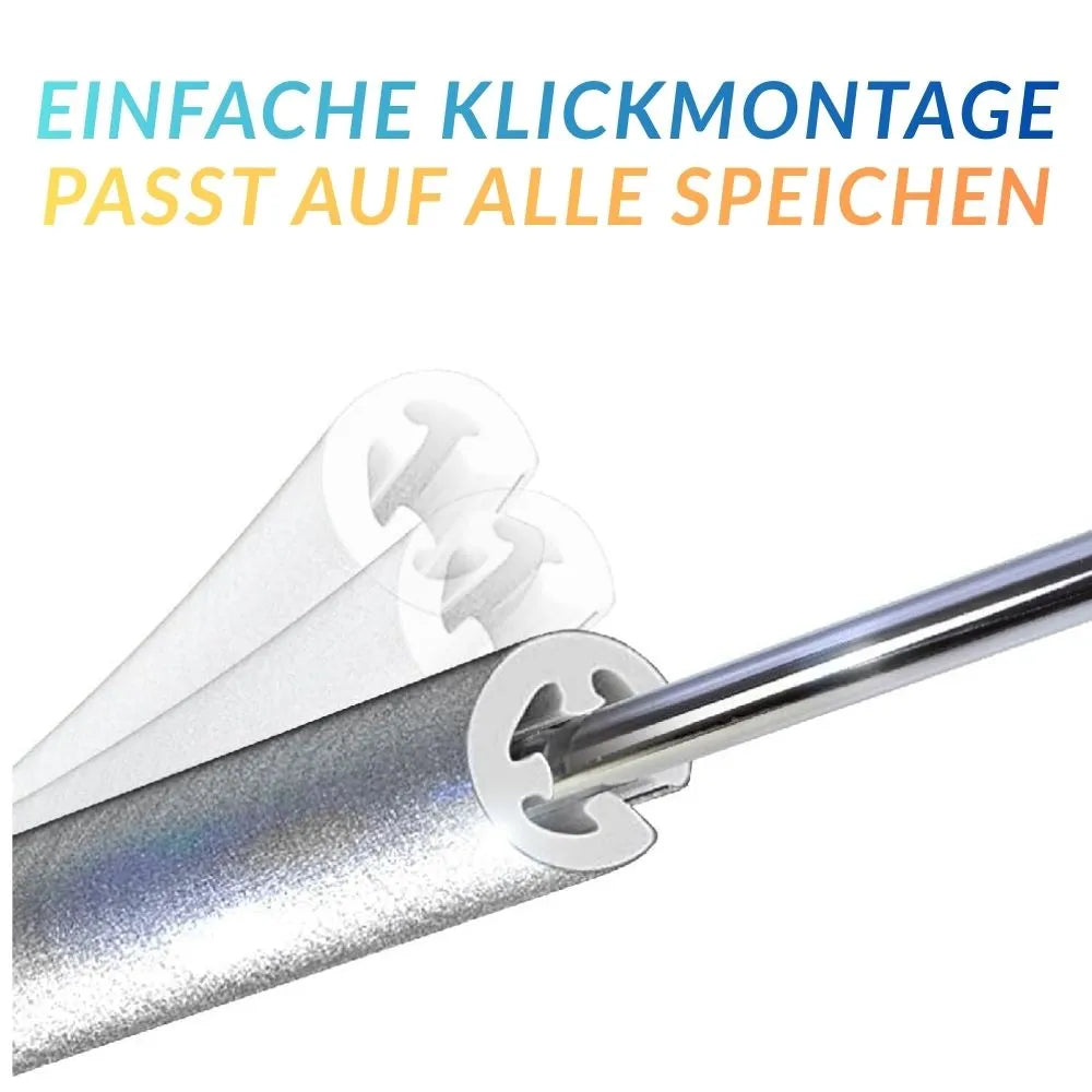 Speed Buddies 12 Speichenreflektoren Zack (rot/blau)