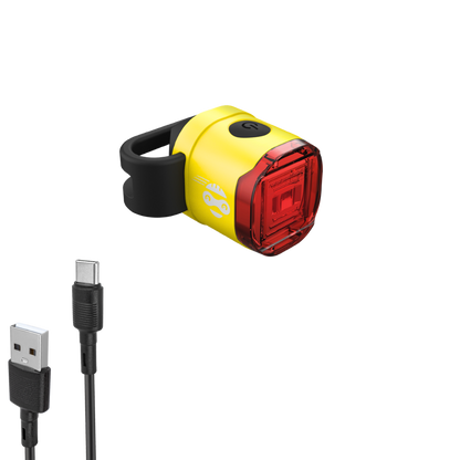 SUN Kinder-Rücklicht Gelb – StVZO Rücklicht mit USB-C