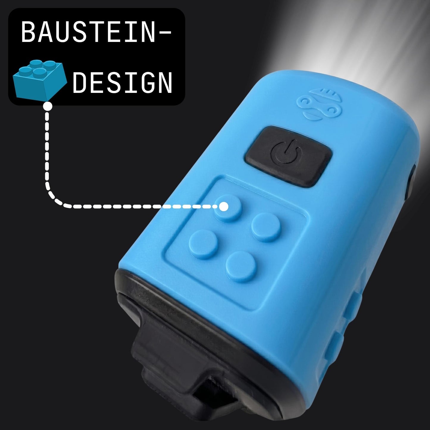 Speed Buddies Grippy Nano Fahrradlicht Baustein Design