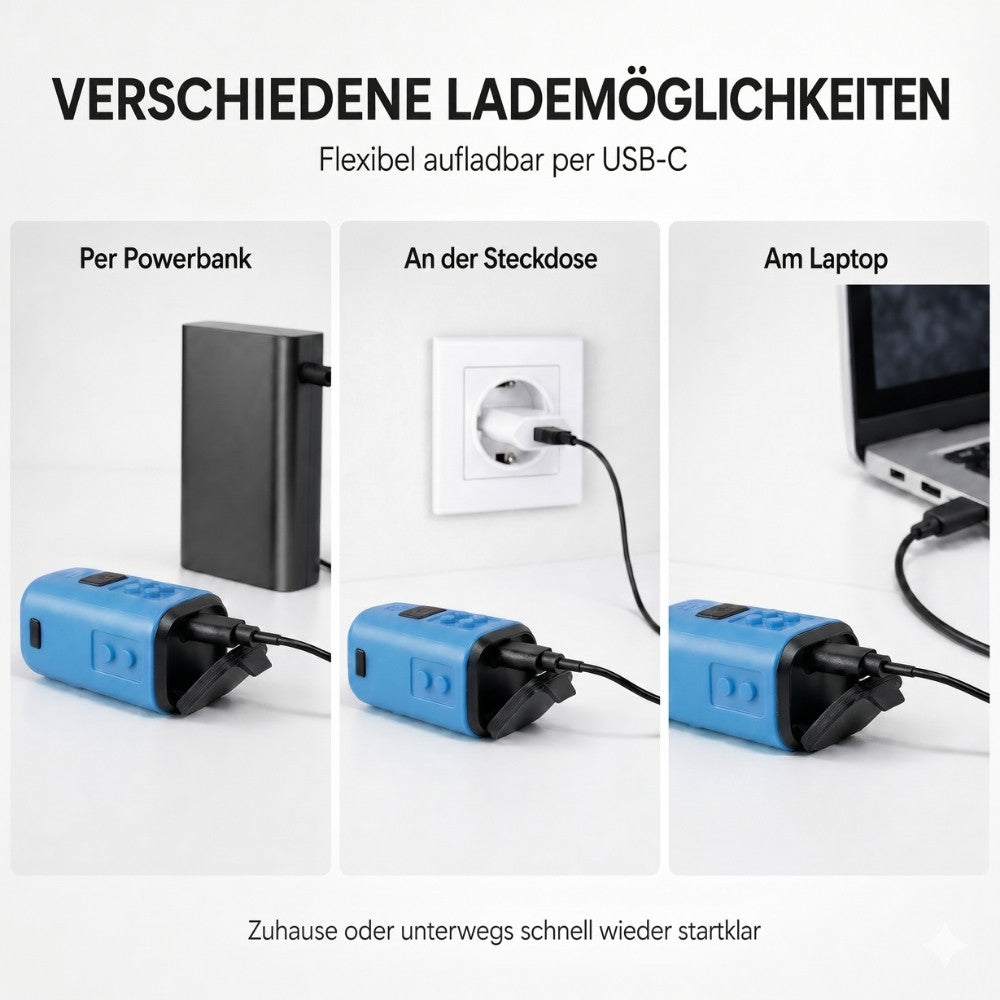 Speed Buddies Grippy Nano USB-C laden Fahrradlicht