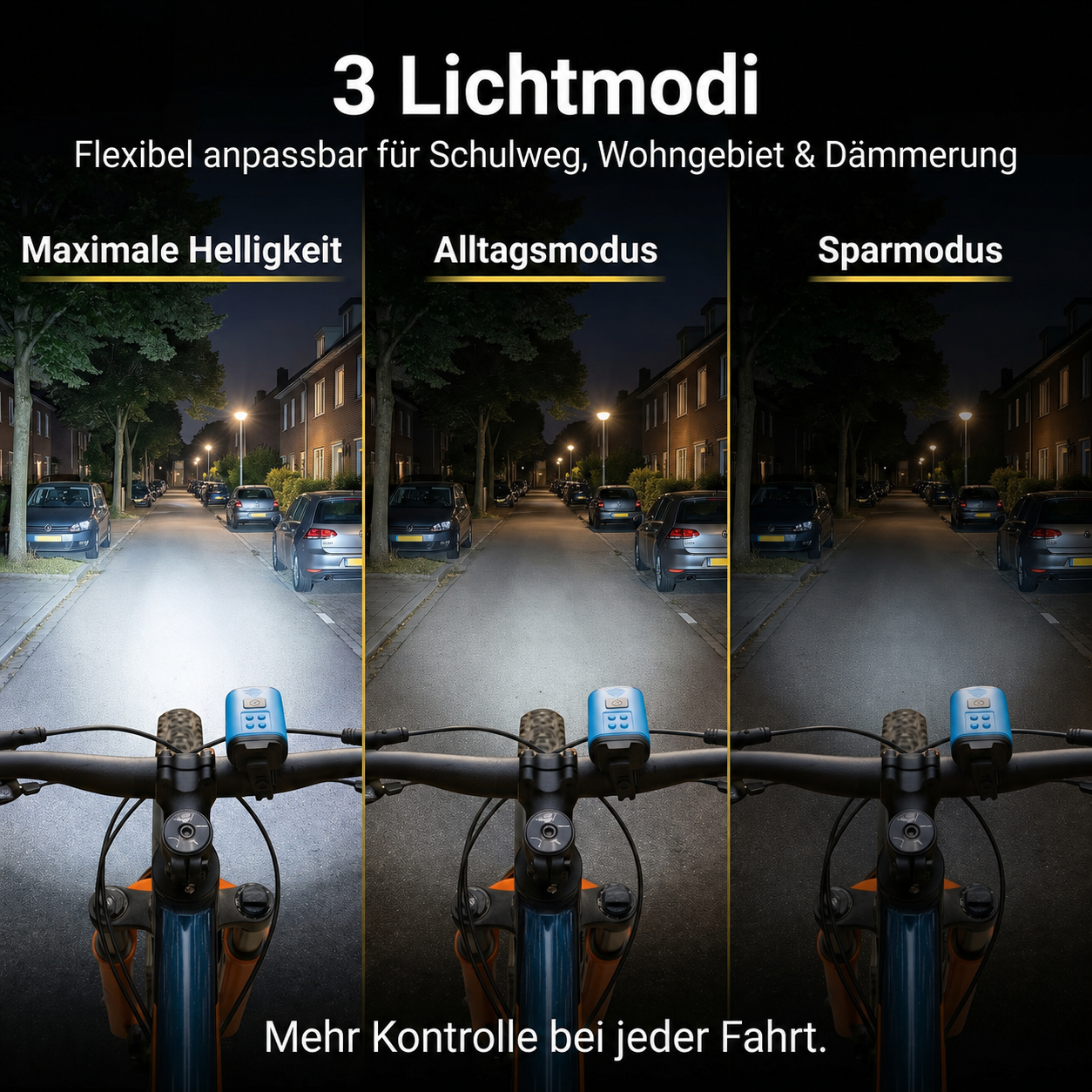 Speed Buddies Grippy Nano Fahrradlicht Lichtmodi