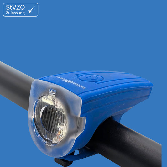Speed Buddies Kinder-Fahrradlicht (StVZO) USB-C, Frontlicht (blau)