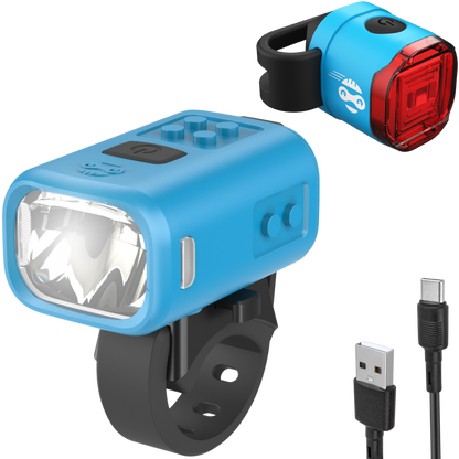 Speed Buddies Nano Duo Fahrradlicht Set Blau USB-C StVZO