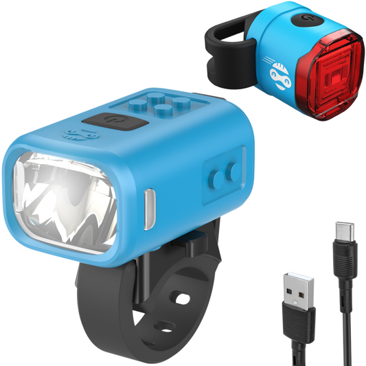 Speed Buddies Nano Duo Fahrradlicht Set Blau USB-C StVZO