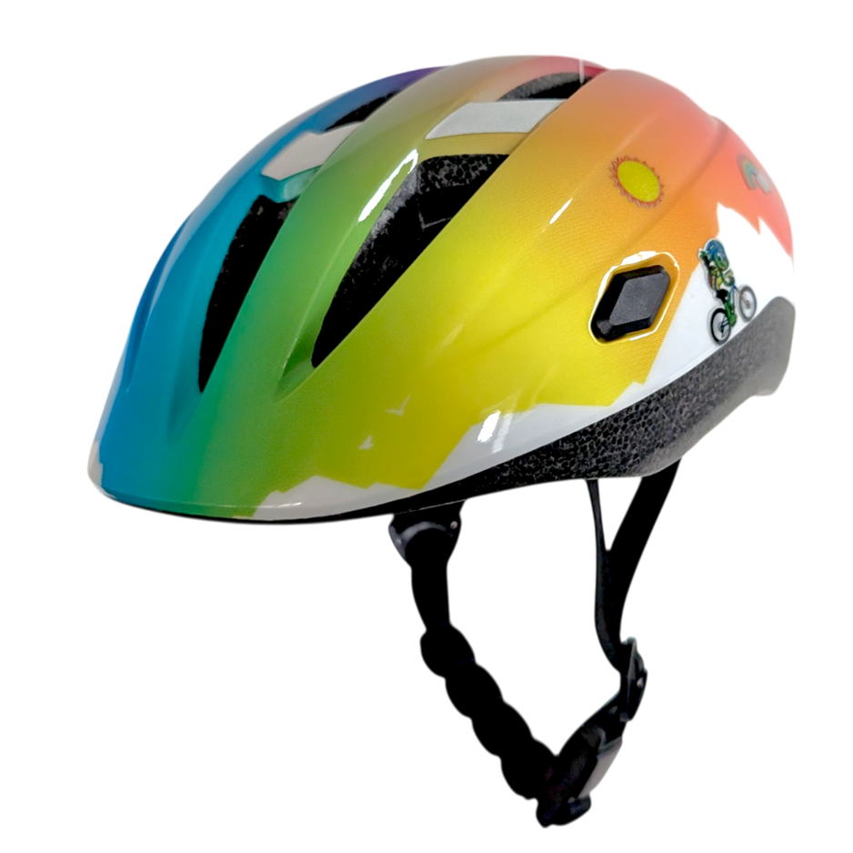 Speed Buddies Fahrradhelm für Kinder mit reflektierenden Stickern