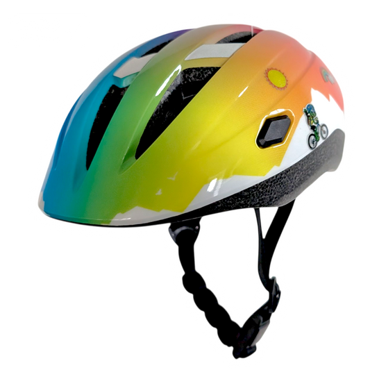 Speed Buddies Fahrradhelm für Kinder mit reflektierenden Stickern