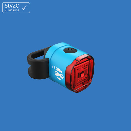 Speed Buddies Rücklicht Kinderfahrrad (StVZO) USB-C, Rücklicht (blau)