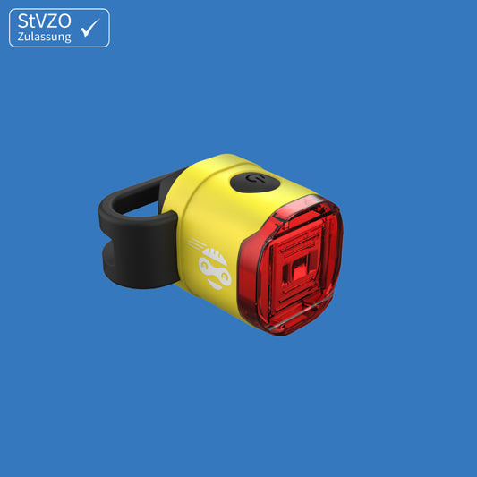 Speed Buddies Rücklicht Kinderfahrrad (StVZO) USB-C, Rücklicht (gelb)