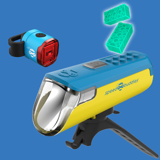 Fahrradlicht Kinderfahrrad Set Grippy (blau/gelb)