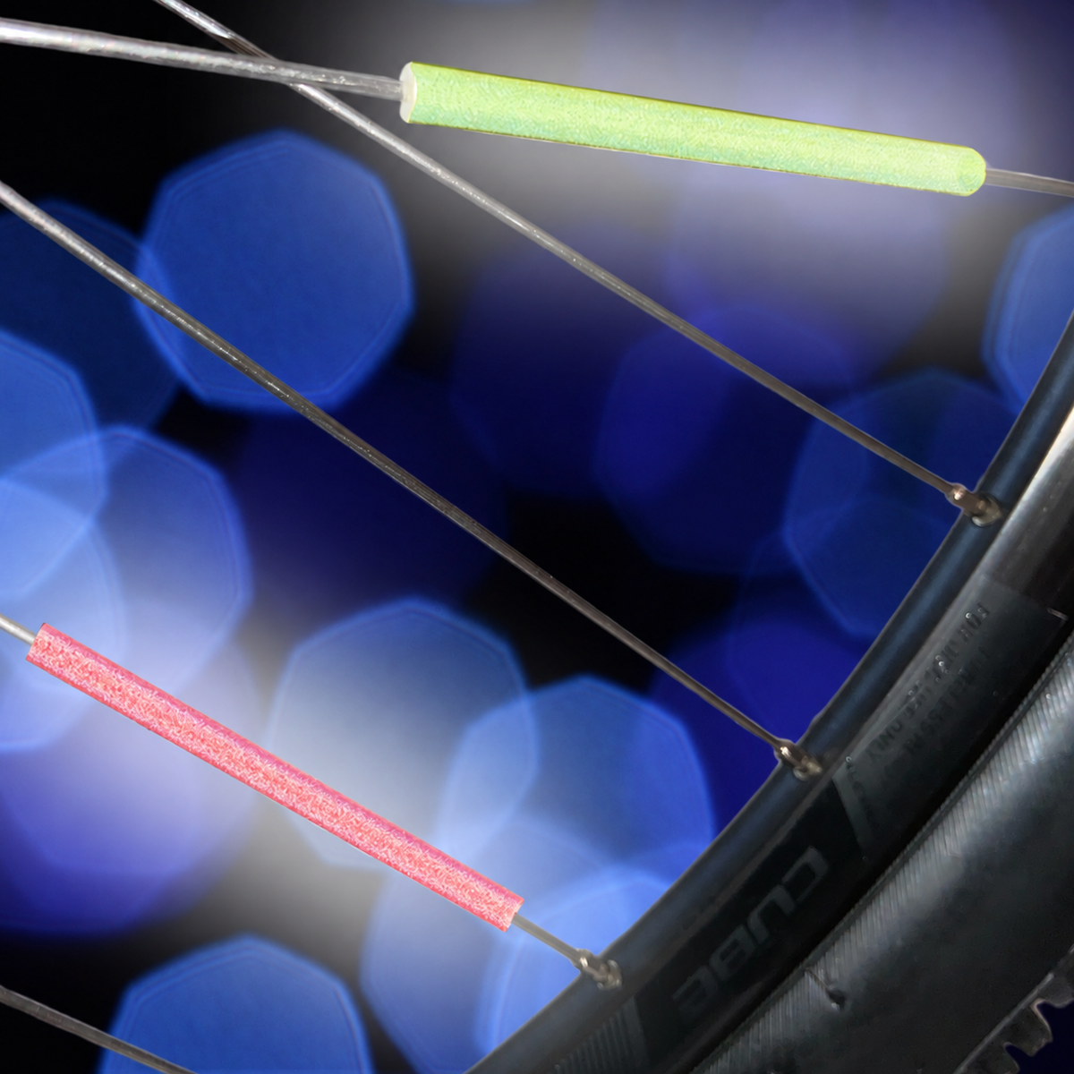 Speed Buddies Speichenreflektoren Rot Gelb am Fahrrad – reflektierende Speichenclips