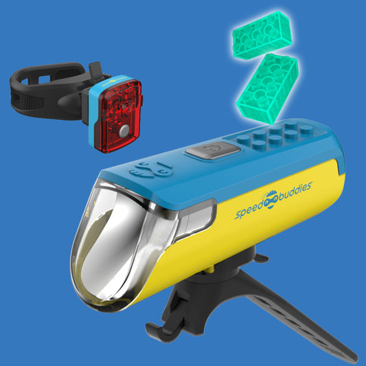 Fahrradlicht Kinderfahrrad Set Grippy (blau/gelb)