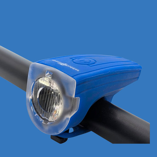 Kinder-Fahrradlicht (StVZO) USB-C, Frontlicht (blau)