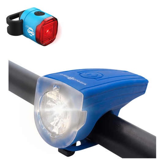Kinder Fahrradlicht Set Rocket – Blau Blau