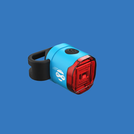 Rücklicht Kinderfahrrad (StVZO) USB-C, Rücklicht (blau)