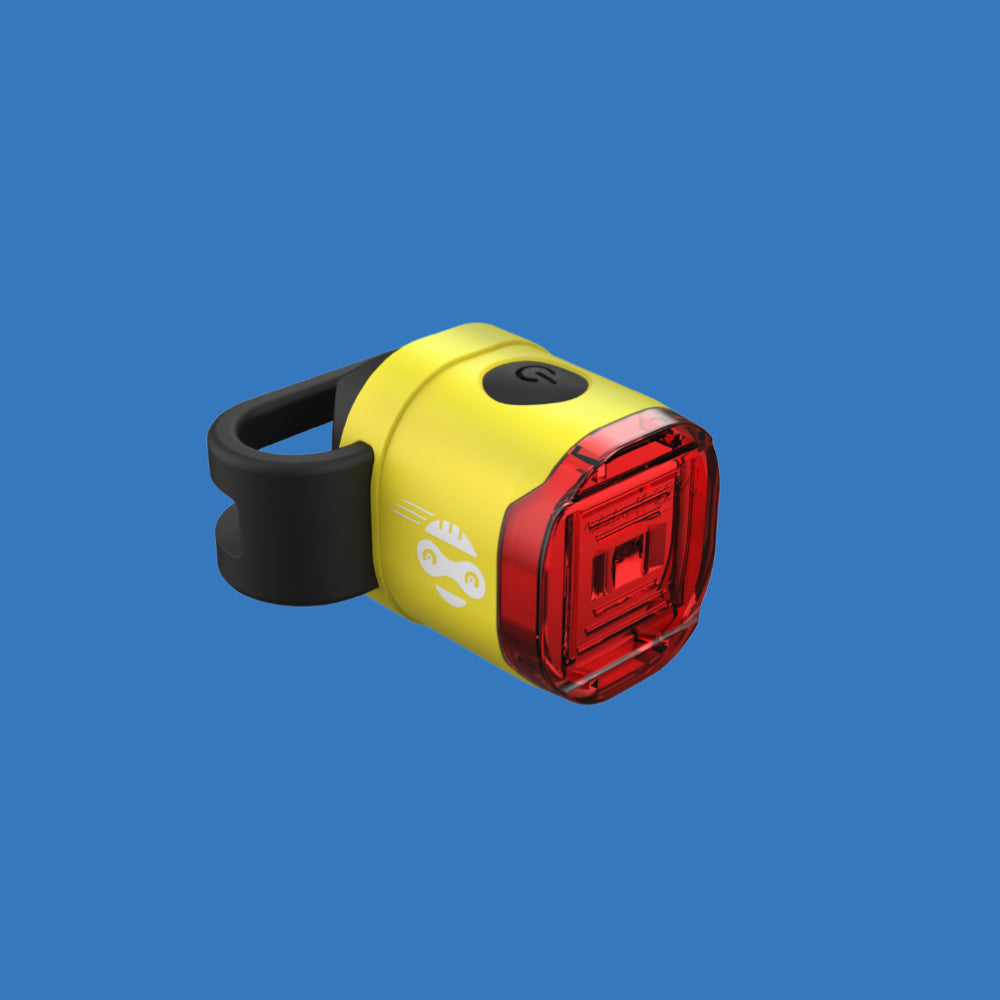 Rücklicht Kinderfahrrad (StVZO) USB-C, Rücklicht (gelb)