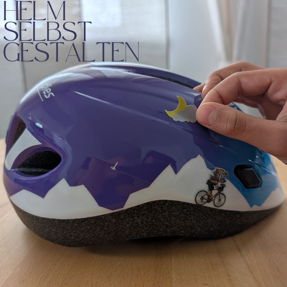 Speed Buddies Fahrradhelm für Kinder mit reflektierenden Stickern